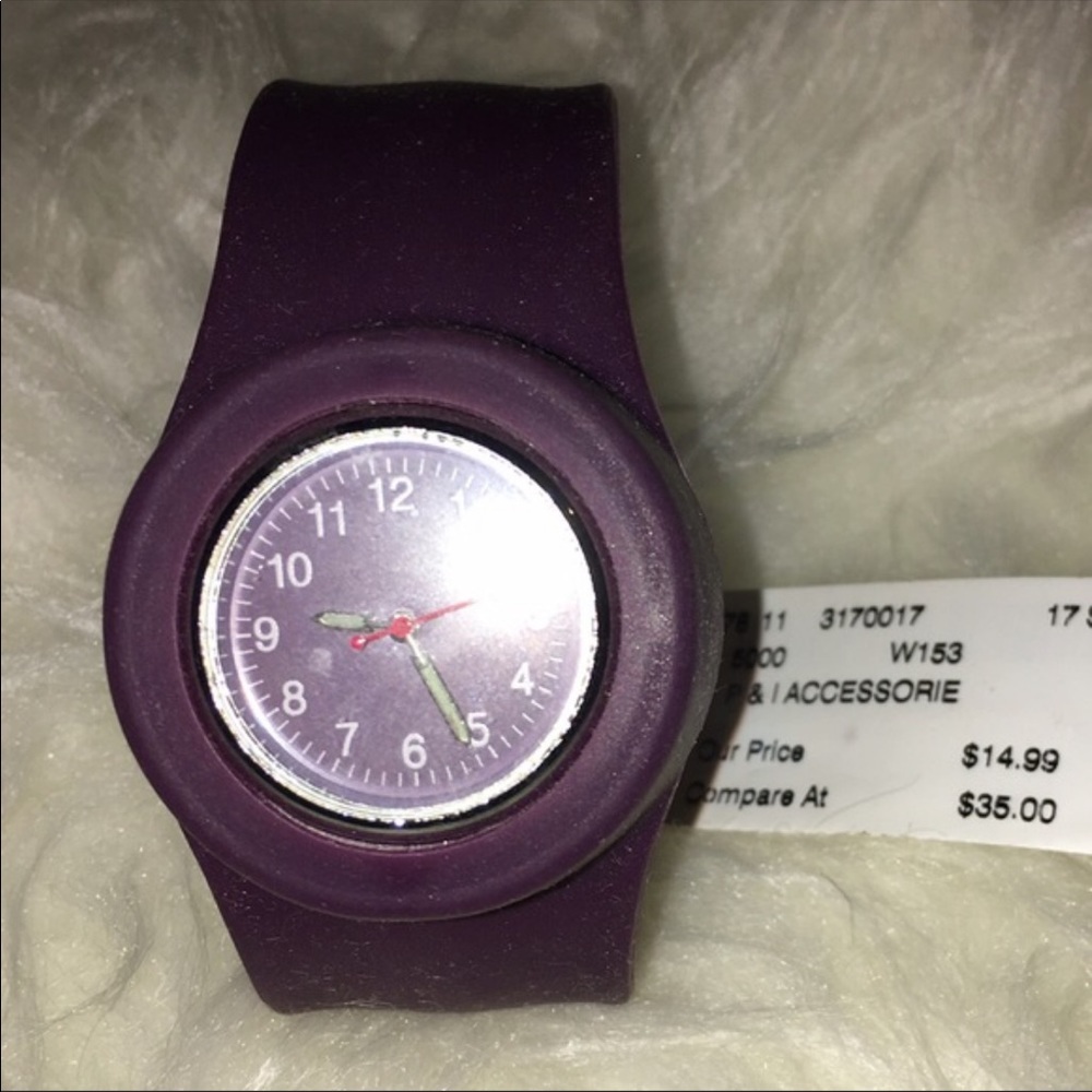 P & I Accessories Silicone Purple Watch